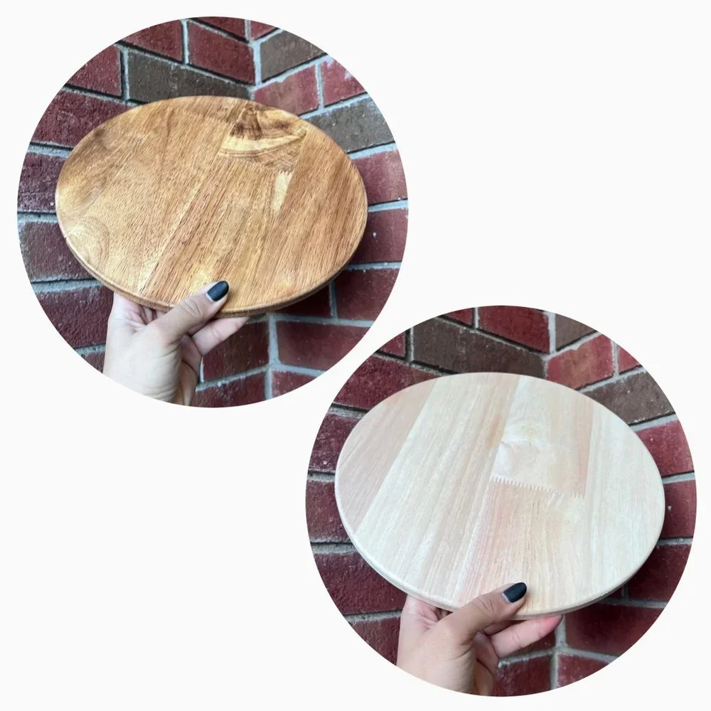 BULLSEYE PLAYGROUND WOOD LAZY SUSAN 1CT - Picture 1 of 7